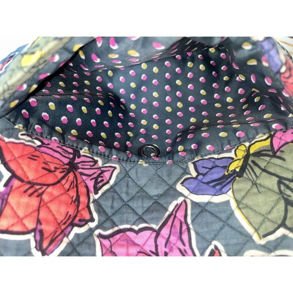 Vera Bradley Carson Shoulder Bag Crossbody Signature Cotton, Falling Flowers - Picture 9 of 13